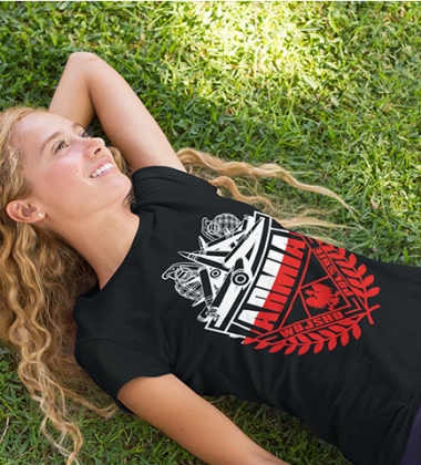 Koszulka damska termoaktywna- ARMIA (BIAŁO-CZERWONY)